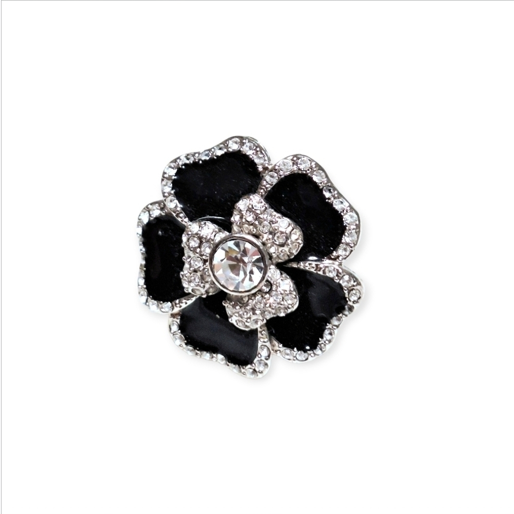 Women's Lia Sophia "Dahlia" Flower Cocktail Ring~Size 8.5